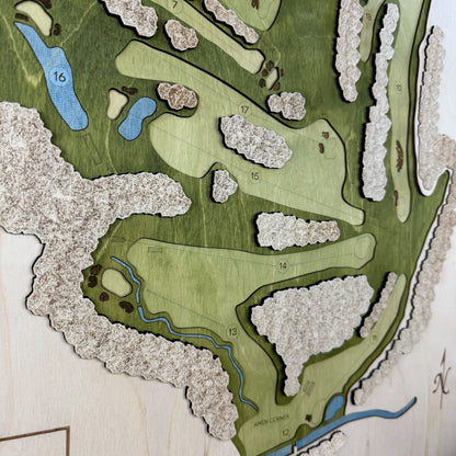 Custom 3D Multi-Layer Golf Map