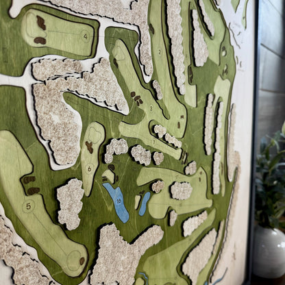 Custom 3D Multi-Layer Golf Map