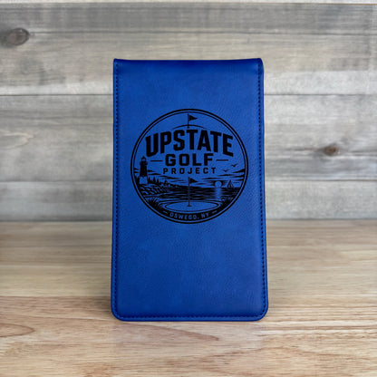 Personalized Leather Golf Scorecard Holder/Yardage Book