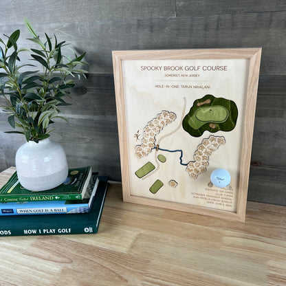 Personalized Hole-in-One | Single Hole Golf Art