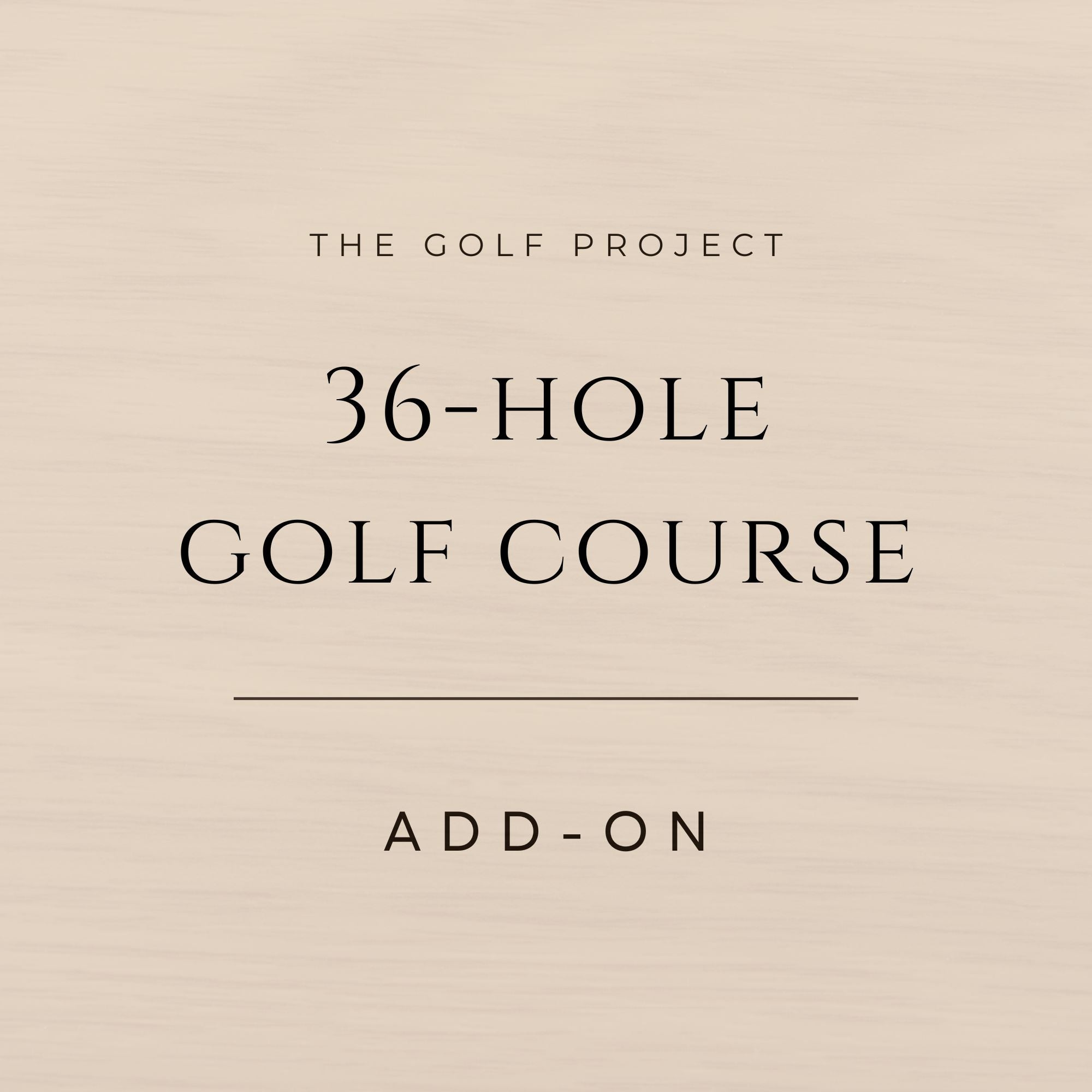 36-Hole Golf Course