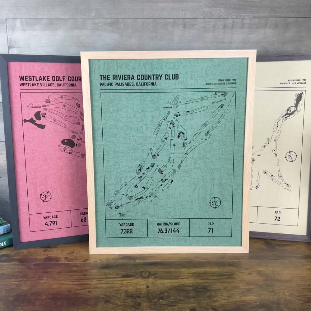Custom Modern Architect Golf Course Print – The Golf Project