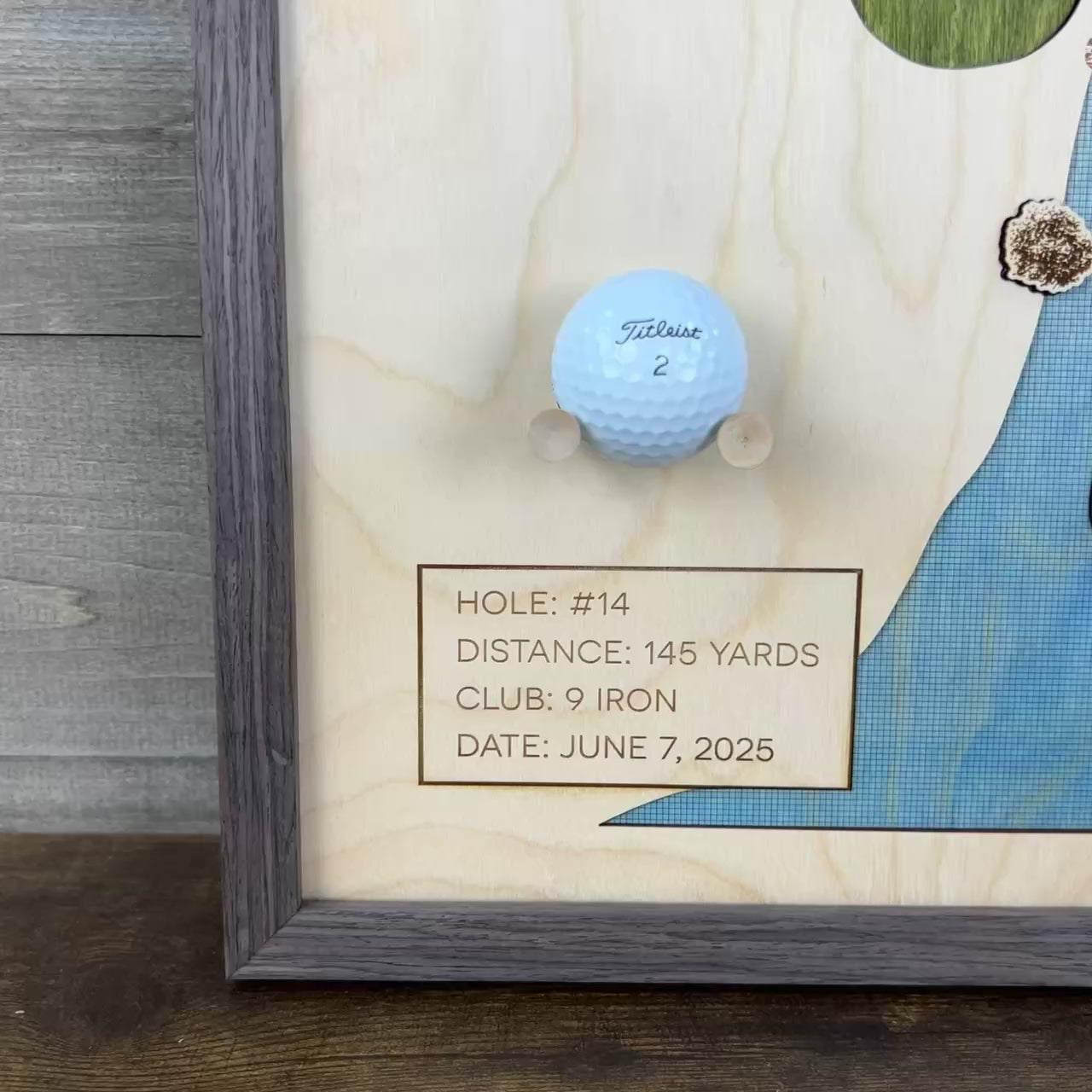 Personalized Hole-in-One | Single Hole Golf Art