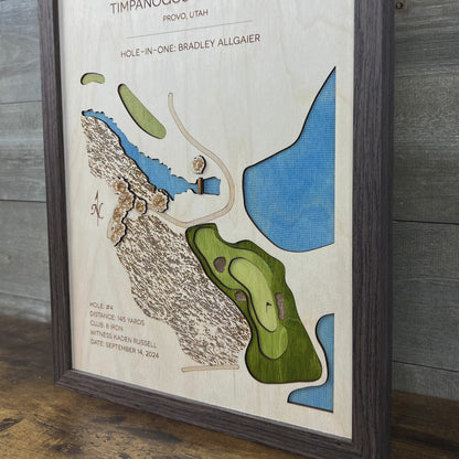 Personalized Hole-in-One | Single Hole Golf Art